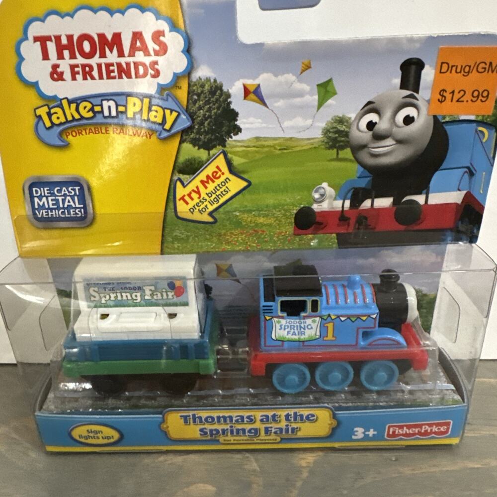 Thomas & Friends Take N Play Thomas At The Spring Fair Lights Up Die Cast Metal